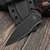 Bastinelli Knives Sin Fixed Blade PVD Red Tsuka Wrap Bronze Dragon Tiger Menuki S2