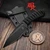 Bastinelli Knives Sin Fixed Blade PVD Black Tsuka Wrap Black Skull Menuki