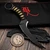 Bastinelli Knives Mako Fixed Blade Combo Serrated Black Tsuka Wrap Stingray Inlay Bronze Snake Menuki Dark Stonewash