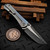Borka Blades Black G10 SBTF Two Tone Acid Wash Tanto Folder S1