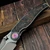 Rike RK Hunter 1-DG/OCF Dark Gray Titanium Handle w/Orange Carbon Fiber Inlay S90V - Preowned