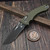 Microtech Amphibian Ram-Lok Fluted OD Green G-10 S/E 137RL-1FLGTOD - Preowned