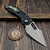 Microtech Stitch Auto Black S/E Stonewash 169-10 - Preowned S/N 15400