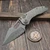 Microtech Stitch Auto Natural Clear S/E Apocalyptic 169-11APNC Partial Serrated - Preowned S/N 19172