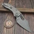 Microtech Stitch Auto Natural Clear S/E Apocalyptic 169-11APNC Partial Serrated - Preowned S/N 19172