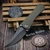 Borka Blades SB Folder Experimental Chisel Grind Green G10 - S2