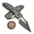 Microtech Stitch Ram-Lok Natural Clear Aluminum 3.7" S/E Apocalyptic 169RL-10APNC