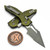 Microtech M-Stitch Ram-Lok Manual Frag OD Green Apocalyptic 3.0" S/E Partial Serrated 169MRL-11APFROD
