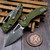 Microtech M-Stitch Ram-Lok Manual Frag OD Green Apocalyptic 3.0" S/E Partial Serrated 169MRL-11APFROD by EDC Lifestyle