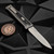 Reate Knives EXO Gravity Knife Black Micarta Titanium Bead Blast Handle, Elmax Stonewashed Flats Double Edge 3.75" Satin Blade