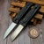 Reate EXO Performance Black Stripe Aluminum Dual Blade Gravity Knife
