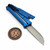 Reate EXO Performance Blue Stripe Aluminum Dual Blade Gravity Knife