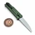 Reate EXO Performance Green Stripe Aluminum Dual Blade Gravity Knife