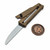 Reate EXO Performance Tan Diamond Aluminum Dual Blade Gravity Knife