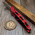 Microtech Socom Auto Red S/E Stonewash 160A-10RD S/N 14266 - Preowned