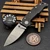 Demko Textured Carbon Fiber Thumb Stud CXT Barong 3.4" 3V Clip Point