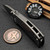 Demko Textured Titanium Thumb Stud CXT Barong 3.4" 3V Clip Point