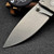 Demko Textured Titanium Thumb Stud CXT Barong 3.4" 3V Clip Point