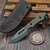 Heretic Knives Kobold Bowie Fixed Blade Knife OD Green G10 2.6" DLC H065-6A-OD/G10