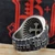 Borka Blades Silver Skull Who Dares Wins Ring Size 10.5