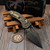 Microtech Stitch Ram-Lok Livewire Carbon Fiber DLC Stonewash w/Flamed Ti Accent & Bronzed Stainless HW 169RL-1DLCMS1 - Signed