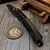 Microtech Stitch Ram-Lok Livewire Carbon Fiber DLC Stonewash w/DLC Ti Accent & DLC Stainless HW 169RL-1DLCTMS1 - Signed