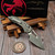 Microtech M-Stitch Ram-Lok Manual Frag Natural Clear Apocalyptic 3.0" S/E 169MRL-10APFRNC - Signed