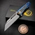 Dew Hara Kabuki Titanium Splatter M390 High Polish Prototype 2