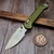 Microtech LUDT Ram-Lok OD Green Frag S/E Stonewash 1135RL-10FROD - Preowned