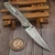Pro-Tech 2026 Custom 001 Avalon Knurled 17-4 Steel Handle Mike Irie 4.25" Mirror Polished 154CM Compound Grind Blade Show West 2026