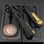 Chaves Redencion Street Black PVD Titanium Shredded Carbon Fiber Magnetic Inlay 3.25" M390 Tanto Black PVD 50 Series