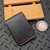 Chaves Knives Black Leather Wallet Red Logo w/Red Stitching