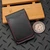 Chaves Knives Black Leather Wallet Black Logo w/Red Stitching