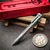 Chaves Knives Titanium Bolt Action Pen - Hex/Lines