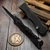 Microtech Marfione Select Halo IV Black W/ Bronzed Accents 3.8" Blued Baker Forged Coppermai Damascus Clip Point 1150-16MS2