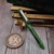 Heretic / Maverick Customs Scribe Flipper Pen Green W/ Black Splatter H083-GRN-BLKSP by EDC Lifestyle