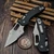 Microtech Stitch Ram-Lok Black Fluted Aluminum 3.7" S/E Stonewash 169RL-11 by EDC Lifestyle