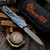 Patrick Famin Stainless Steel GOTF Abalone Feather Damascus