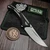 Poikilo Blade Orca-M Midtech Special Edition Killer Whale Inset Locking Titanium Folding Knife Polished Zircu-Ti Clip and Backspacer 3.52" Stonewash M398