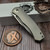 BergBlades Mini Alpha Frame Lock Light Beadblast Ti 3.1" S90V Belt Satin