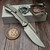 BergBlades Mini Alpha Frame Lock Light Beadblast Ti 3.1" S90V Belt Satin by EDC Lifestyle