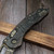 Microtech Stitch Ram-Lok Baker Forge Coppermai Elite Damascus Live Wire Carbon Fiber w/Bronze Ti Accent & Bronze Stainless HW Marfione Select 169RL-16MS2 - Preowned