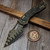 Microtech Stitch Ram-Lok Baker Forge Coppermai Elite Damascus Live Wire Carbon Fiber w/Bronze Ti Accent & Bronze Stainless HW Marfione Select 169RL-16MS2 - Preowned