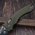 Microtech Amphibian Ram-Lok Fluted OD Green G-10 S/E 137RL-1FLGTOD - Preowned S2