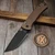 Chaves Knives Pro-Tech Redencion 229 Auto FDE Spiral Stipple Aluminum Scales 3.37" T/E S35 - Preowned