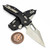 Microtech Stitch Ram-Lok Black Aluminum 3.7" S/E Stonewash Full Serrated 169RL-12