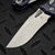 Microtech Amphibian Mini Ram-Lok Galactic Purple Slab Side Titanium 3.25" S/E Stonewash Blue Ti Accent Marfione Select 137MRL-10MS16