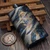 Marfione Custom Sean Dagger Long Flask Tiger Stripe Black Anodized Titanium