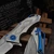 Marfione Custom/Sean Marfione Starlord Stonewash Slum Grind Stonewash Finish Stonewash Titanium w/Blue Ti Accent