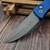 Pro-Tech Knives Brend Classic Auto Blue 3.35" Acid Wash WB1101